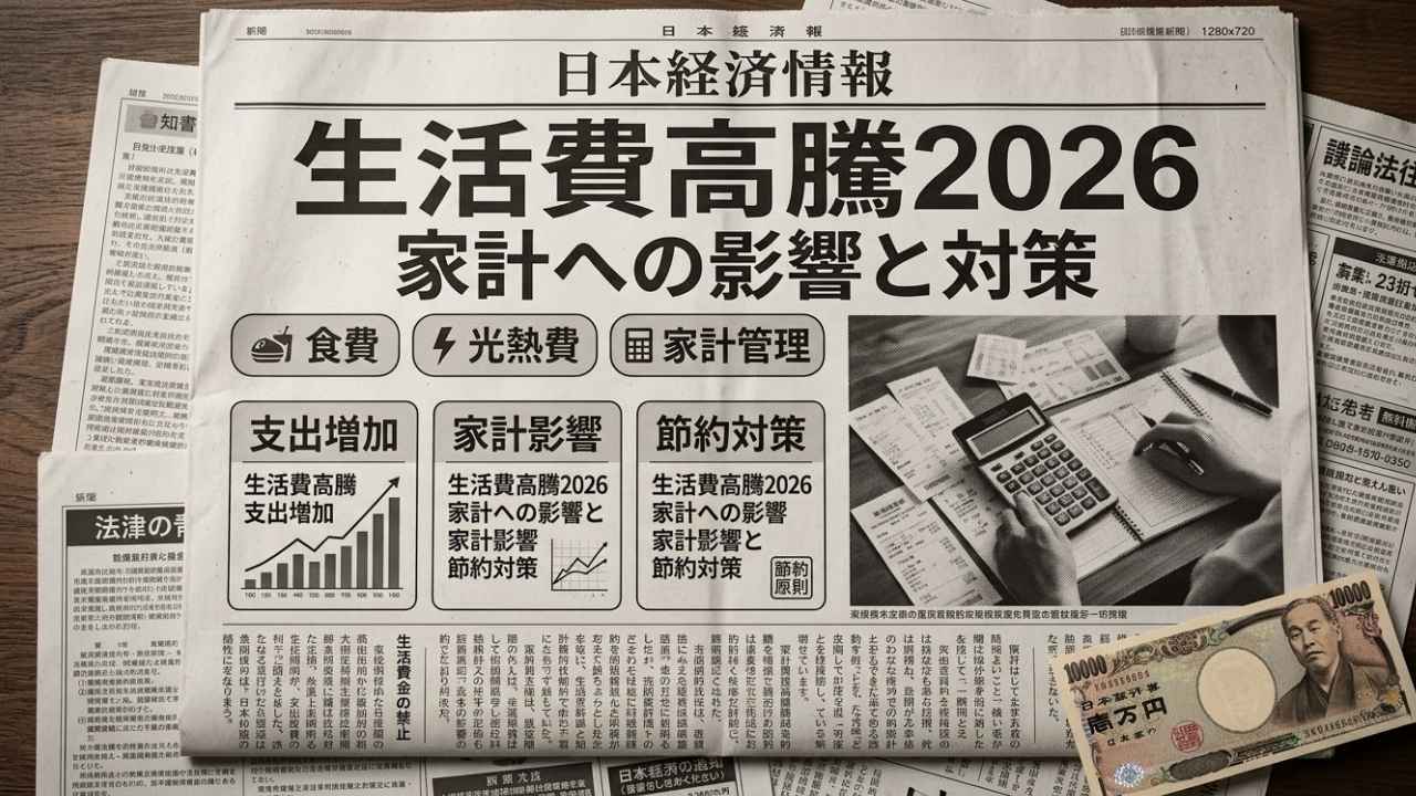 2026年生活費高騰の実態とは?家計を守る節約術と今すぐできる対策