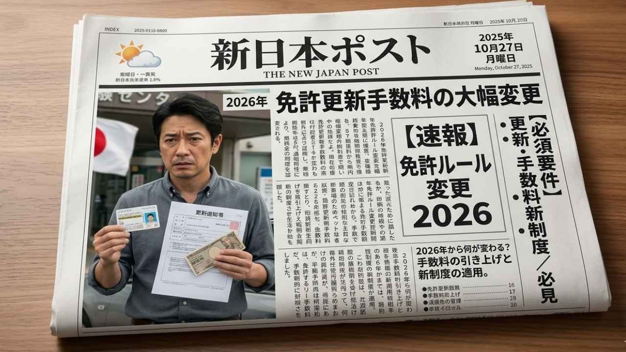 運転免許新規則2026：日本ドライバー必見の最新ルールと重要変更点まとめ
